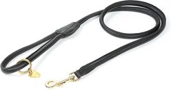 Digby & Fox Rolled Leather Dog Lead, Black