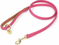 Digby & Fox Padded Leather Dog Lead, Pink, Small