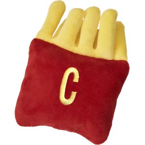Cosmo Furbabies French Fries Plush Dog Toy, Red & Yellow, 5-in