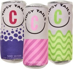 Cosmo Furbabies Tipsytails Seltzer Dog Toy, 6-in