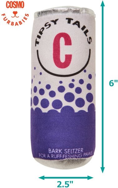 Cosmo Furbabies Nail Polish Plsh Dog Toy, 6-in, Color Varies