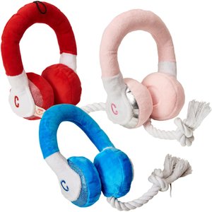 Cosmo Furbabies Headphones Plush Dog Toy, 8-in, Color Varies