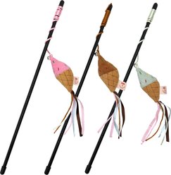 Cosmo Furbabies Ice Cream Wand Cat Toy with Catnip, 18-in, Color Varies slide 1 of 7