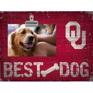 Fan Creations NCAA Best Dog Clip Photo Frame, University of Oklahoma