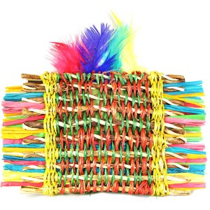 Planet Pleasures Scratch Pillow with Catnip & Feathers Cat Toy