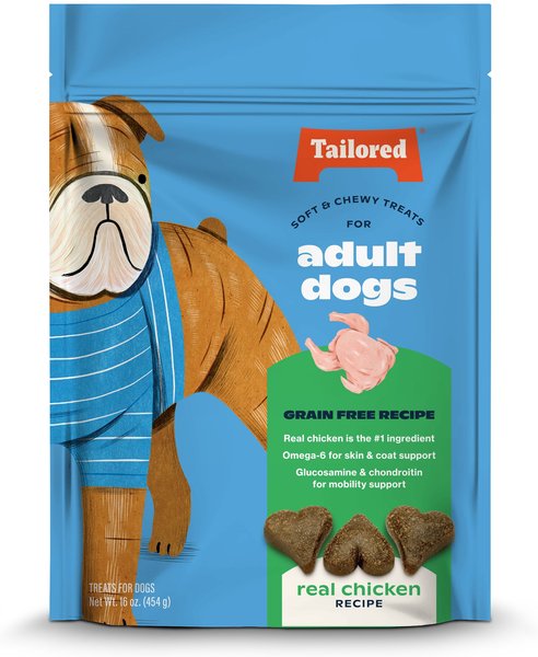 Tailored Real Chicken Recipe Grain-Free Dog Treats, 16-oz bag slide 1 of 6