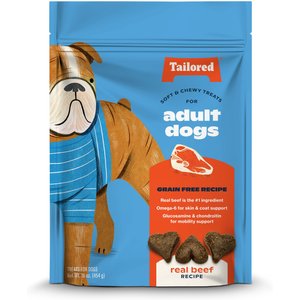 Tailored Real Beef Recipe Grain-Free Soft Dog Treats, 16-oz bag