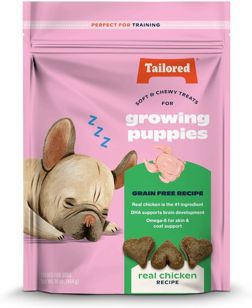 Tailored Growing Puppies Real Chicken Recipe Grain-Free Dog Treats, 16-oz bag slide 1 of 6