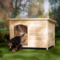 Frisco Classic Ready to Paint Wood Dog Houses, Large
