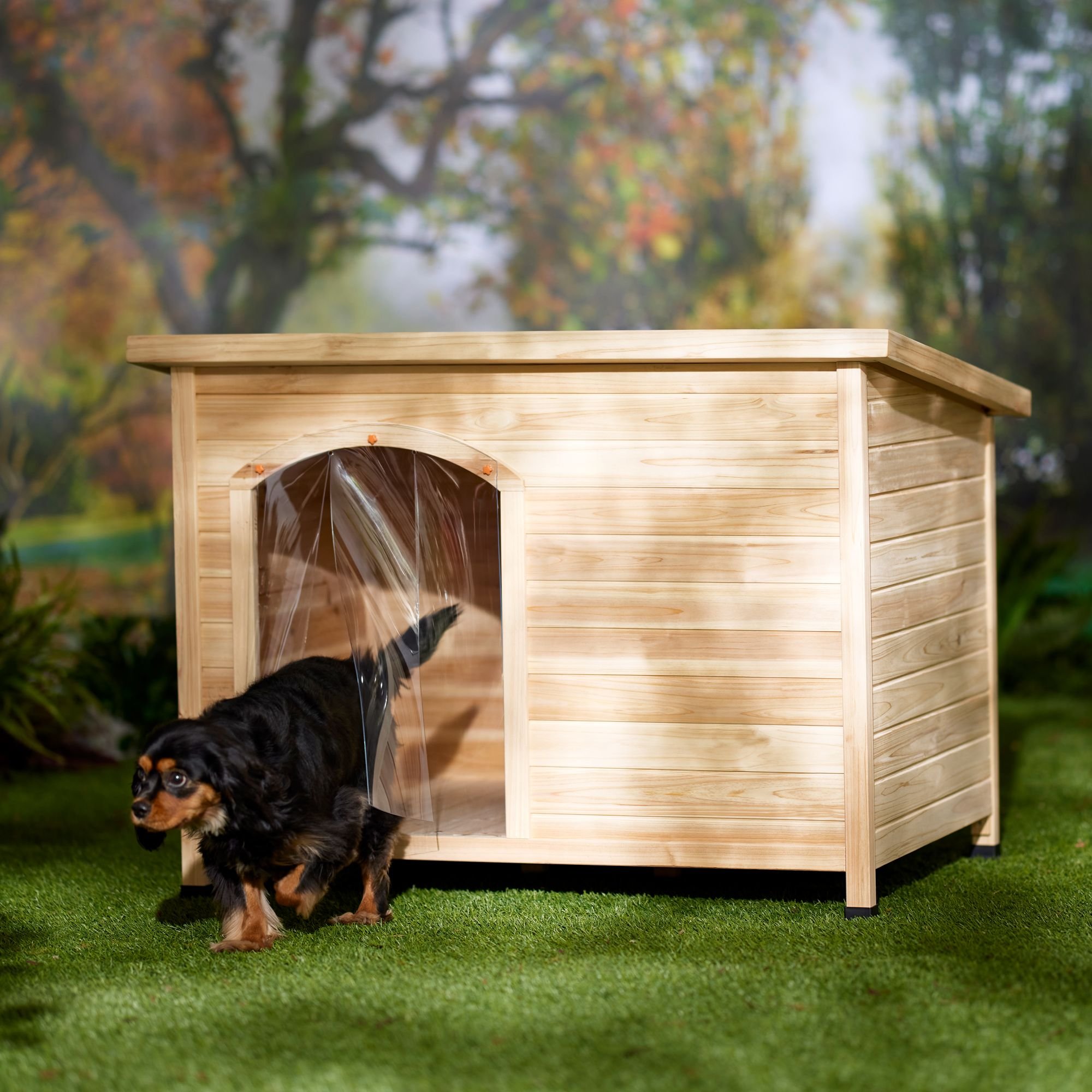 FRISCO Classic Ready to Paint Wood Dog Houses Customer Questions