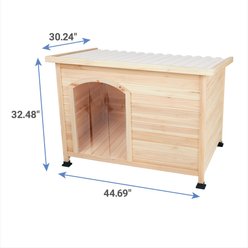 Frisco Classic Ready to Paint Wood Dog Houses, Large slide 2 of 8