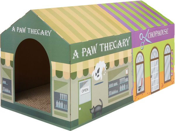 Frisco A-Paw-Thecary Cardboard Cat House Cat Toy with Catnip slide 1 of 6