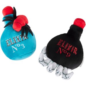 Frisco Halloween Elixirs Plush Squeaky Dog Toy, Medium, 2 count