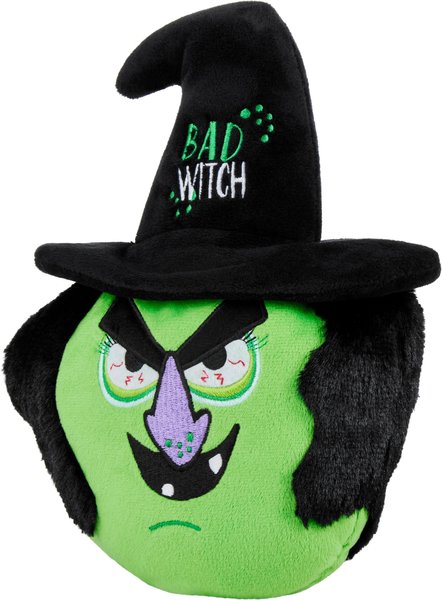 Frisco Halloween Bad Witch Round Plush Squeaky Dog Toy slide 1 of 5