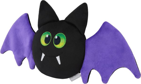Frisco Halloween Bat Round Plush Squeaky Dog Toy, Medium/Large slide 1 of 6