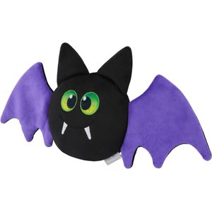 Frisco Halloween Bat Round Plush Squeaky Dog Toy, Medium/Large
