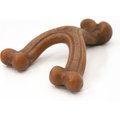 Nylabone Gourmet Style Strong Chew Wishbone Bacon Dog Toy, Brown, Large