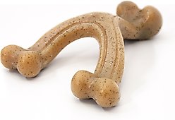 Nylabone Gourmet Style Strong Chew Wishbone Dog Chewy Toy, Chicken, Large slide 1 of 9