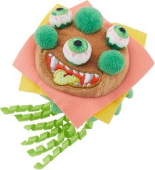 Frisco Halloween Haunted Burger Plush Cat Toy with Catnip