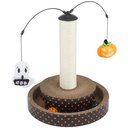 Frisco Halloween Pumpkin & Ghost Interactive Scratcher Cat Toy with Catnip