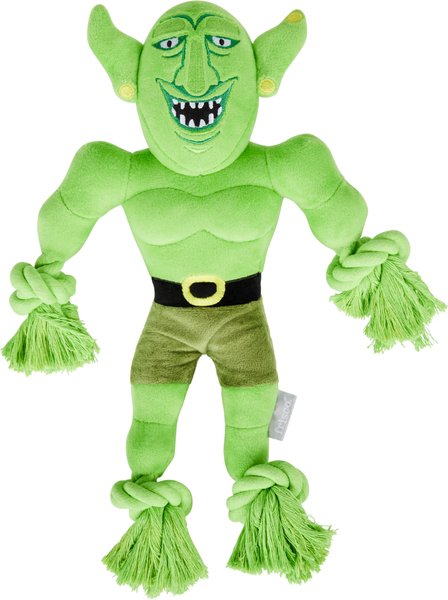 Frisco Halloween Goblin Plush with Rope Squeaky Dog Toy slide 1 of 5