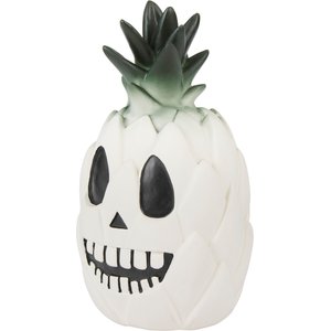 Frisco Halloween Pineapple Skull Latex Squeaky Dog Toy