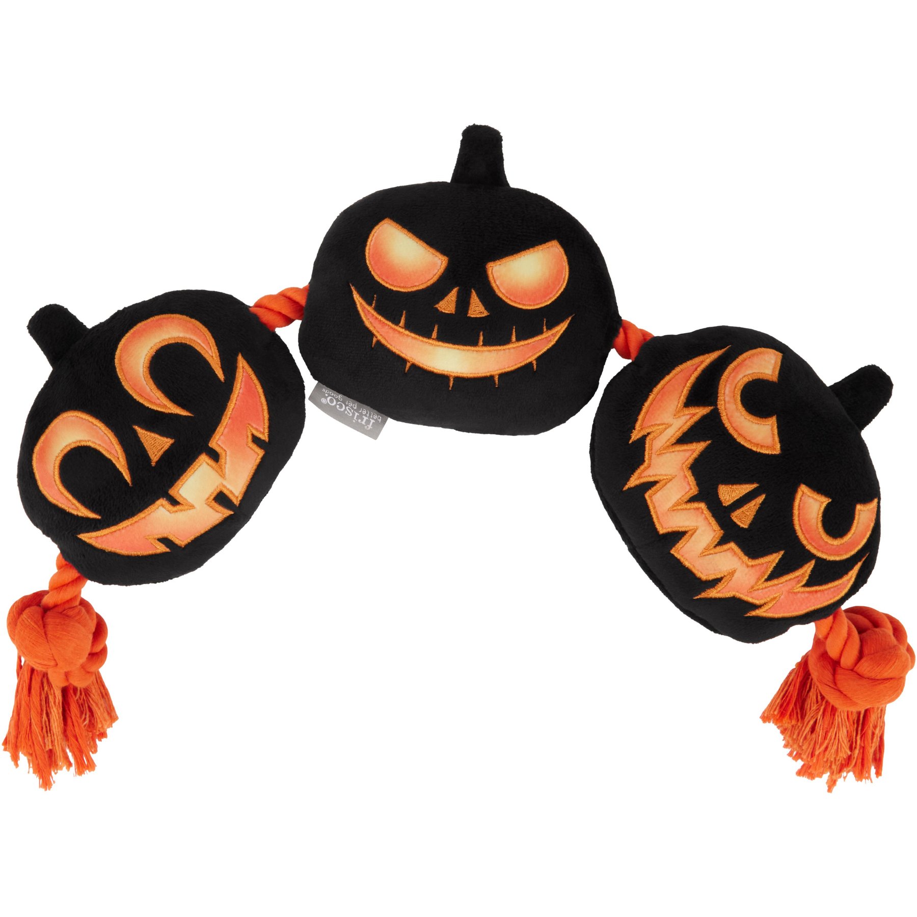 Kyjen Halloween Tuff Ones Pumpkin Dog Toy