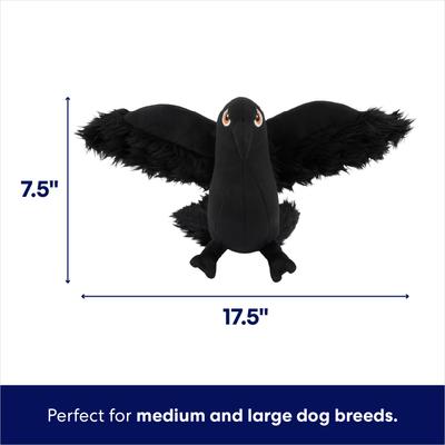 Show full view: Frisco Halloween Crow Plush Squeaky Dog Toy, Medium/Large slide 2 of 7