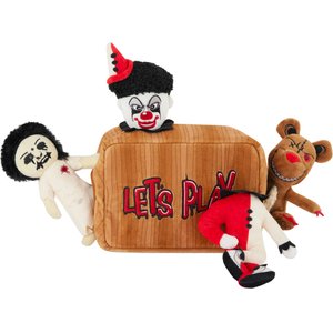 Frisco Halloween Scary Toy Box Hide & Seek Puzzle Plush Squeaky Dog Toy, Medium