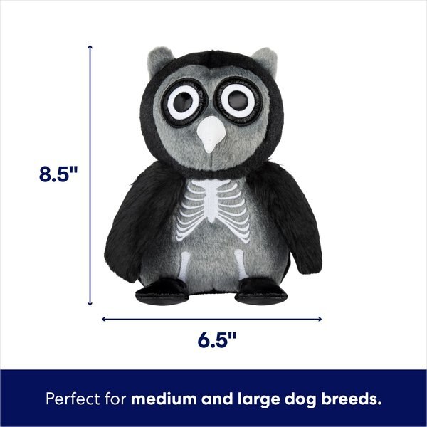 Frisco Halloween Frankenstein Owl Plush Squeaky Dog Toy