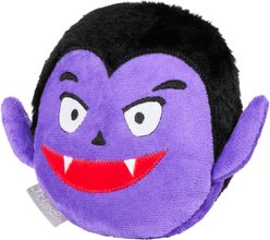 Frisco Halloween Vampire Round Plush Squeaky Dog Toy, Medium