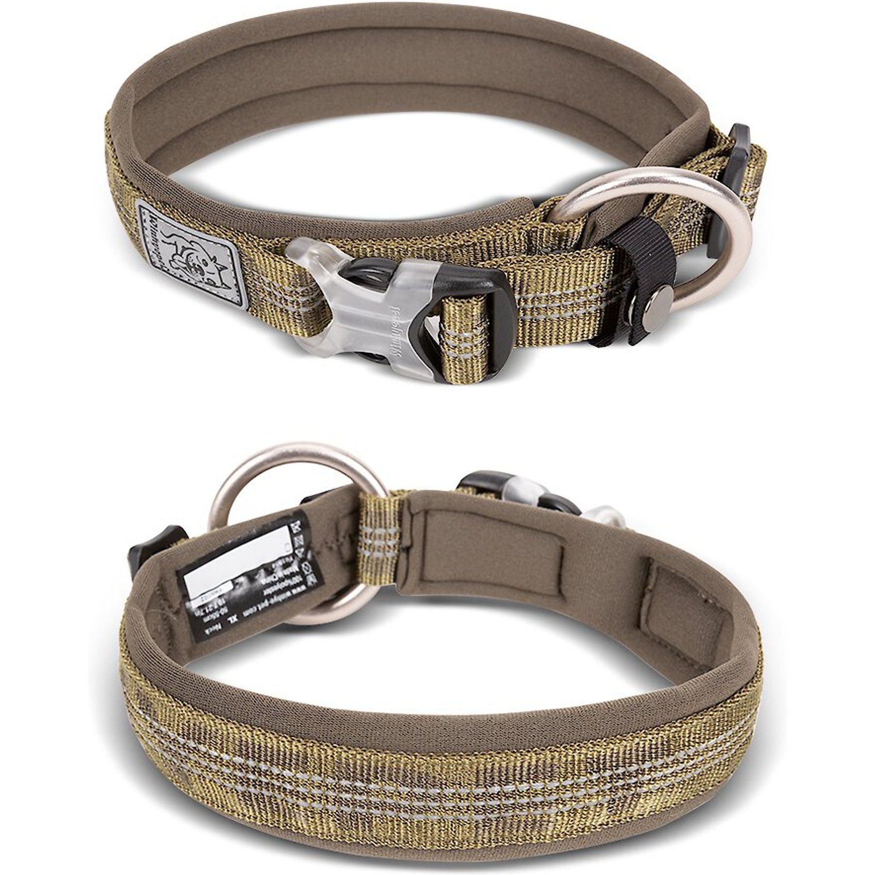 Chai's Choice Chai's Choice Premium Dog Collar, Army Green, Small