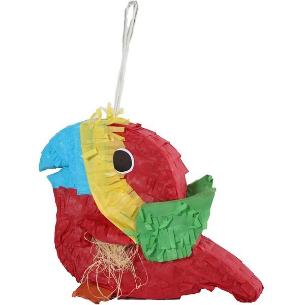 BIRD LIFE Unicorn Pinata Bird Toy, Assorted Colors, Small