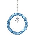 Bird Life Braided Rope Bird Swing, Blue, Medium