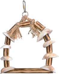 Bird Life Wood & Shells Bird Swing