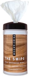 Pride+Groom The Swipe Scented Coat Grooming Dog & Cat Wipes, 50 count