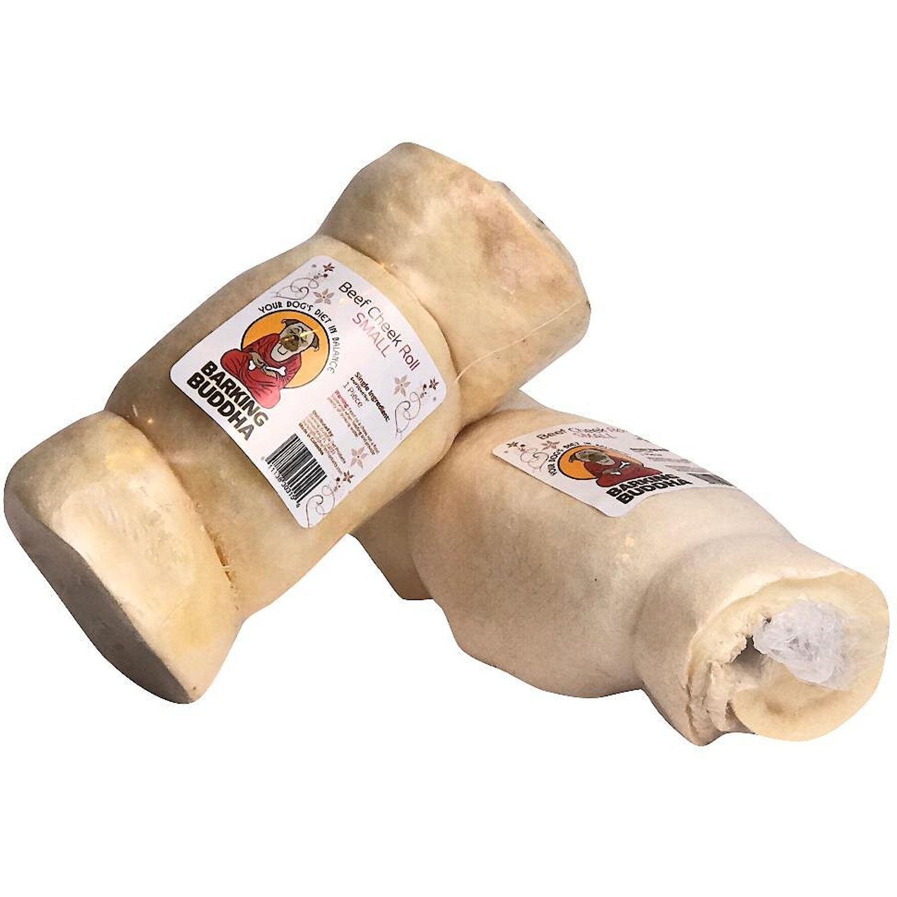 Barking Buddha Pork Cheek Roll Beef Jerky Dog Treats