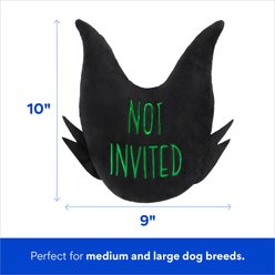 Disney Halloween Villains Maleficent Round Plush Squeaky Dog Toy slide 2 of 3