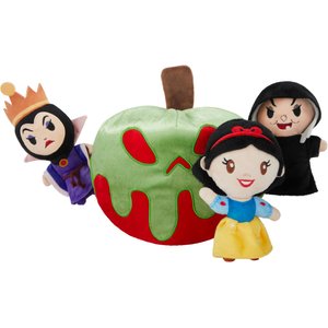Disney Halloween Villains Snow White & the Evil Queen Hide & Seek Puzzle Plush Squeaky Dog Toy, 4 count
