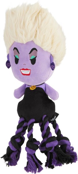Disney Villains Ursula Plush with Rope Squeaky Dog Toy slide 1 of 4