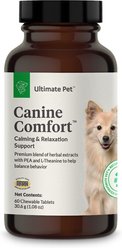 Ultimate Pet Nutrition Canine Comfort Calming & Relaxation Support Supplement for Dogs, 60 count