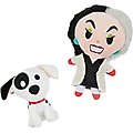 Disney Villains Cruella Deville & Dalmatian Plush Cat Toy with Catnip, 2 count