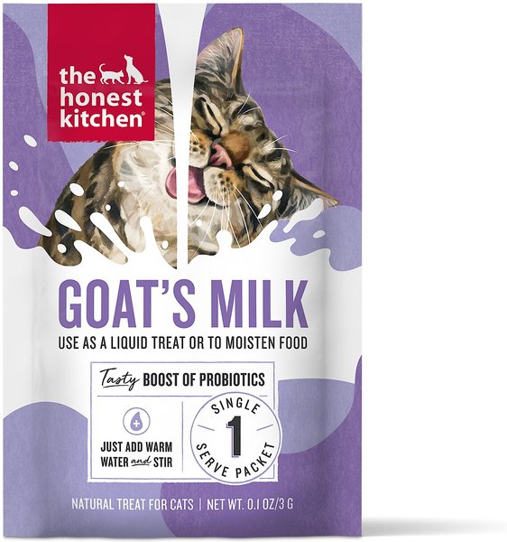 The Honest Kitchen Goat's Milk with Probiotics Dehydrated Cat Treats, 1.32-oz pouch slide 1 of 5