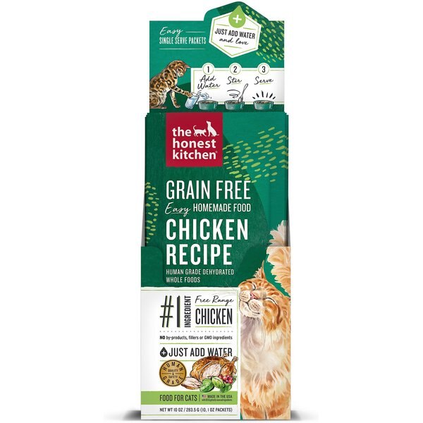THE HONEST KITCHEN Dehydrated GrainFree Chicken Cat Food, 10oz