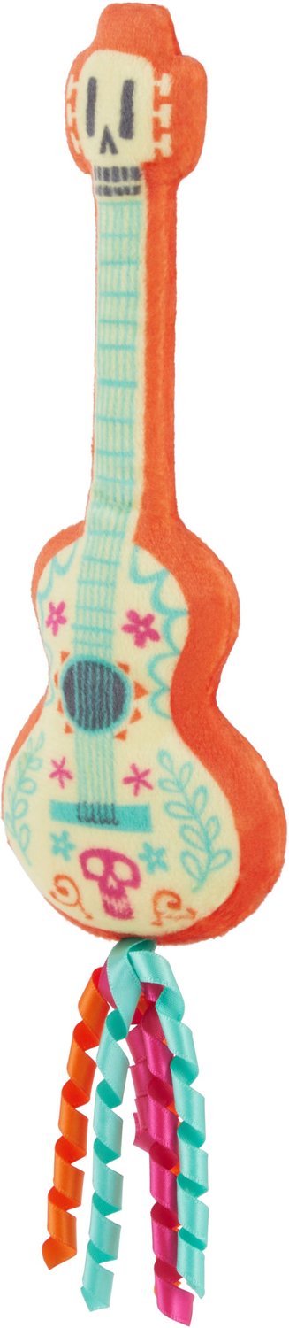 Pixar Halloween Coco Guitar Plush Kicker Cat Toy with Catnip