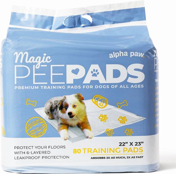 Alpha Paw Magic Dog Pee Pads, Regular, 80 count slide 1 of 4