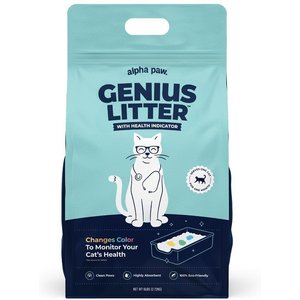 Alpha Paw Genius Litter with Health Indicator Cat Litter, 6-lbs