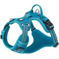 Chai's Choice Premium Quick Release Outdoor Adventure 3M Polyester Reflective Front Clip Dog Harness, Large, Teal Blue