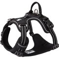 Chai's Choice Premium Quick Release Outdoor Adventure 3M Polyester Reflective Front Clip Dog Harness, Large, Black
