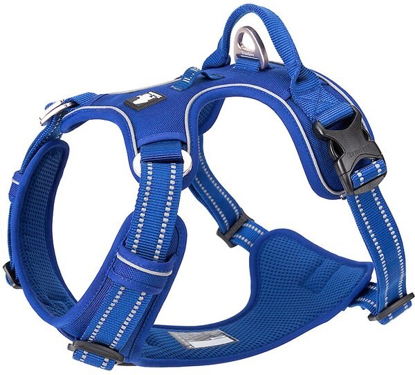 Chai's Choice Premium Quick Release Outdoor Adventure 3M Polyester Reflective Front Clip Dog Harness, X-Small, Royal Blue slide 1 of 8